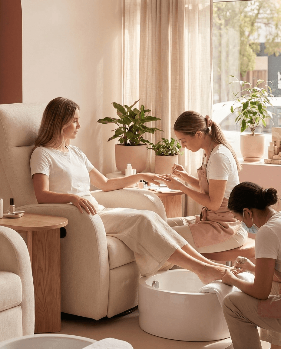 Four hands synchronized treatment at Osaka Beauty Salon